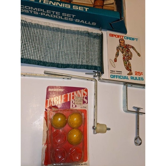 Vintage Sportcraft 4 Player Table Tennis Set The Professional Line Model 19073 - Picture 6 of 12